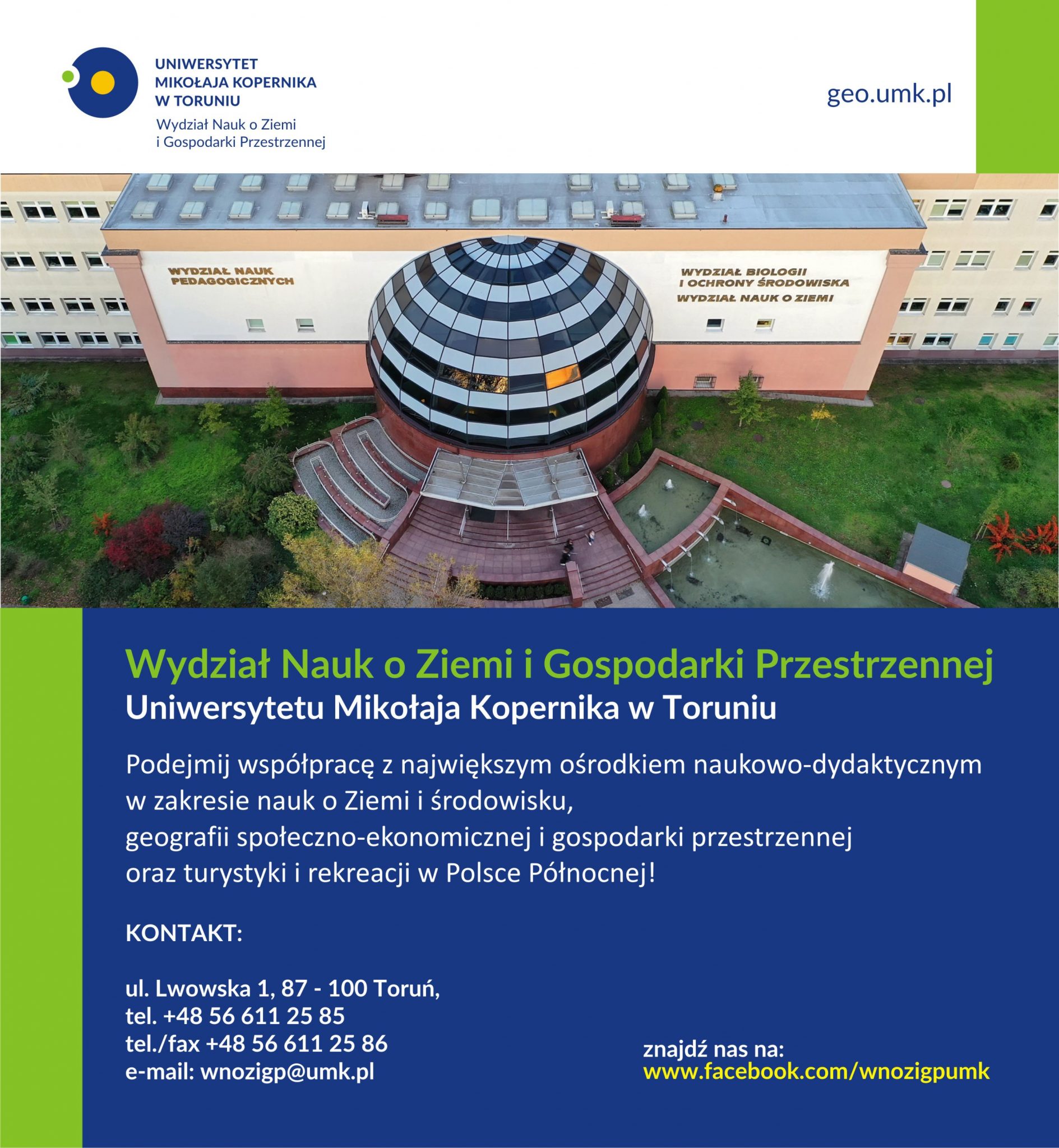 Wydział Nauk o Ziemi i Gospodarki Przestrzennej - Uniwersytet Mikołaja